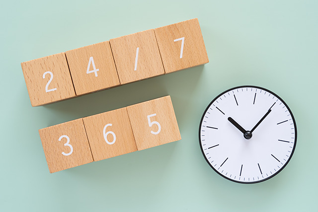 突然の体調不良等に24時間365日対応します